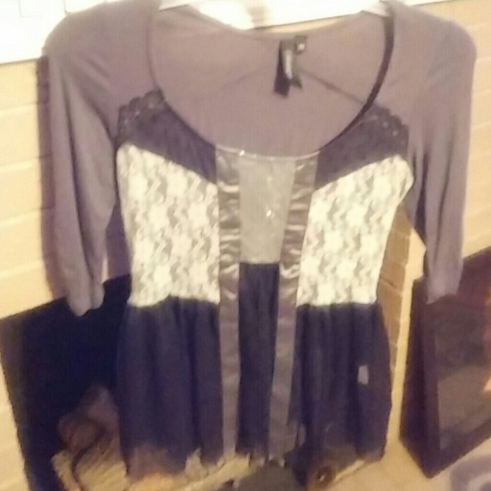 Gorgeous Boutique multi colored sequined /lace top