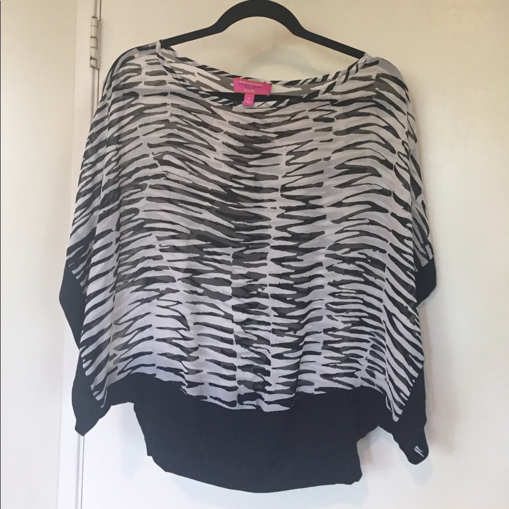 Trina Turk for Banana Republic zebra tunic top
