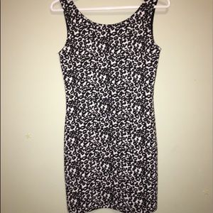 Black & white bodycon dress