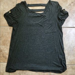 Grey Short Sleeved Top