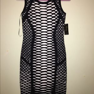 Black & White Bodycon dress