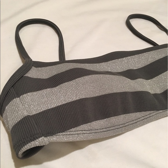 Anne Klein Bathing Suit Striped Top - Picture 2 of 2