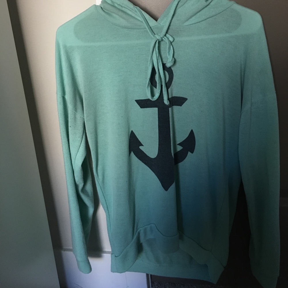 Rue 21. Green anchor sweater