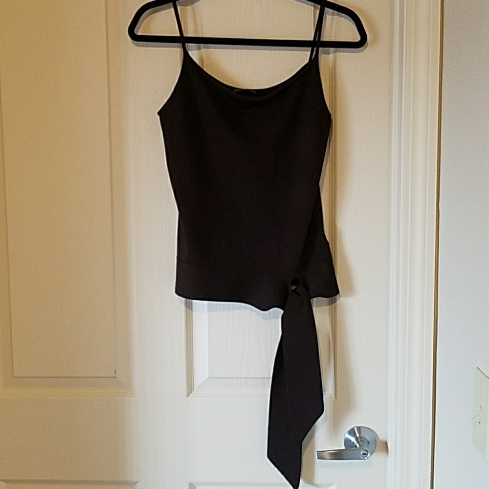 NWOT Banana Republic dark brown w side sash. Sz M