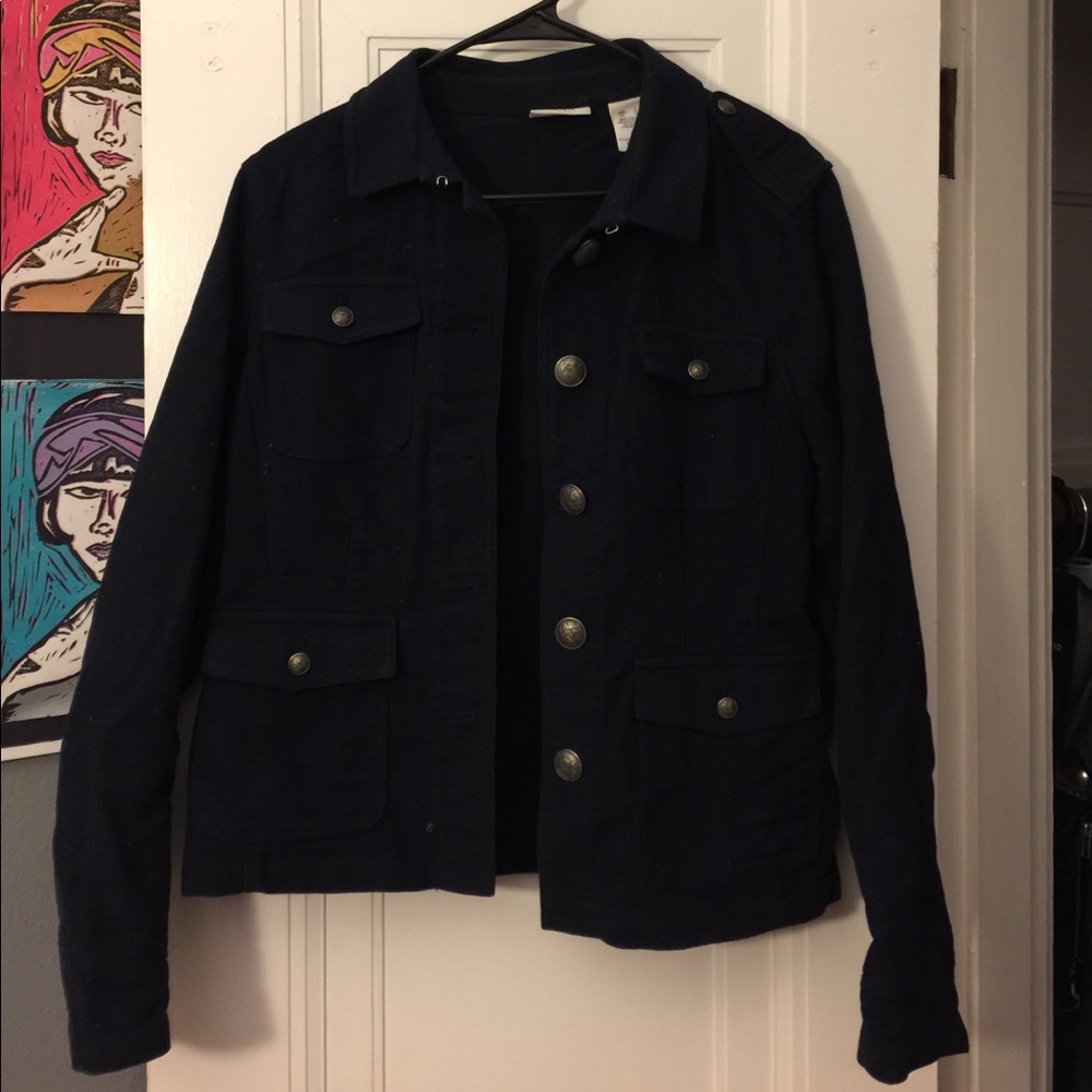 Military jacket in dark navy