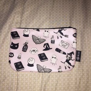 Light Pink Halloween Print Makeup Bag