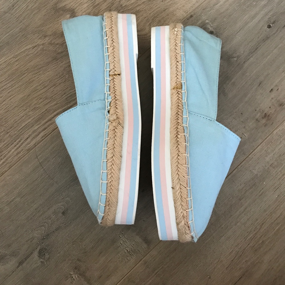 🆕ZARA pastel platform espadrilles