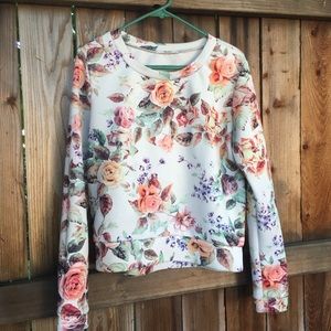 Floral crewneck