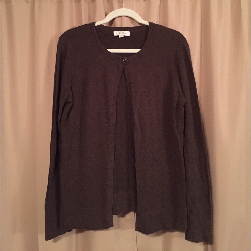 Brown cardigan