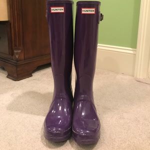 Purple Hunter Rain Boots