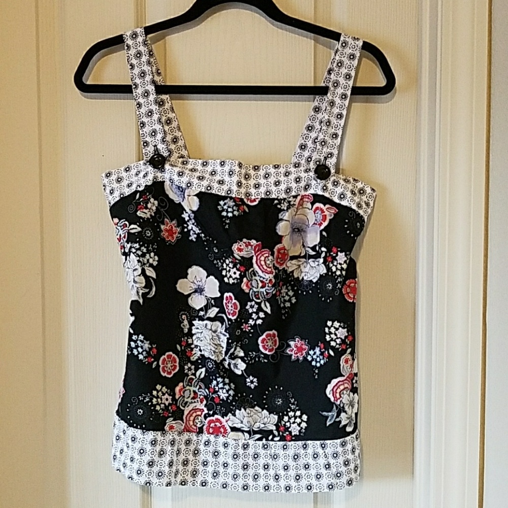 MIMI Chica Asian-esque 100% cotton top. Sz L.
