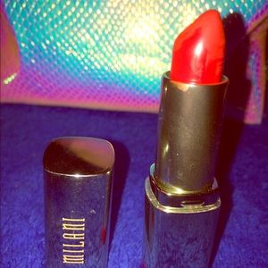 Milani red lipstick