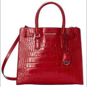 Michael Kors Large Dillon Embossed Leather