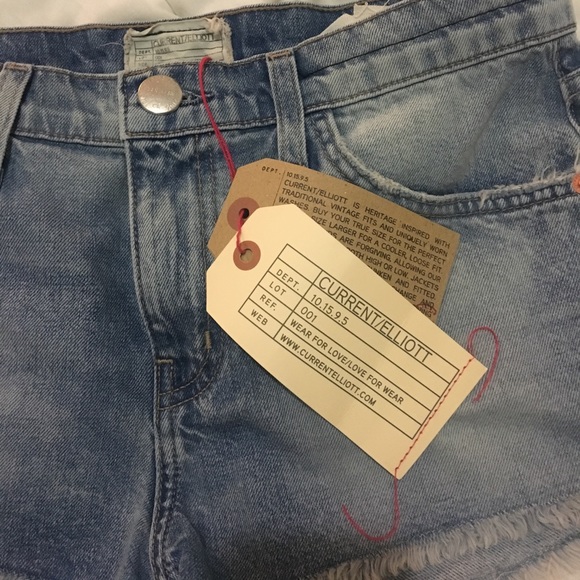 Current/Elliott cut-off denim shorts - never worn!