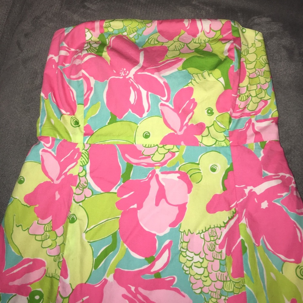 Vintage Lily Pulitzer strapless dress