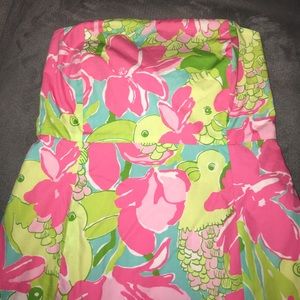 Vintage Lily Pulitzer strapless dress
