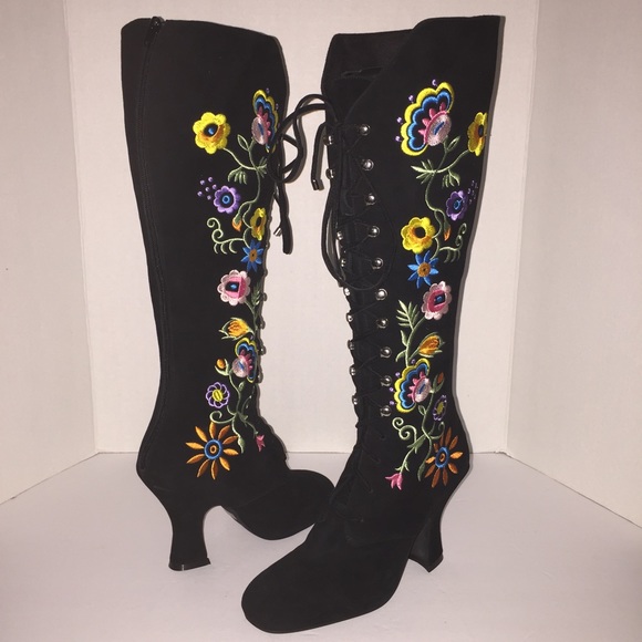 jeffrey campbell embroidered boots