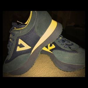 SALE Super Cute Volatile Navy And Yellow Sneakers!