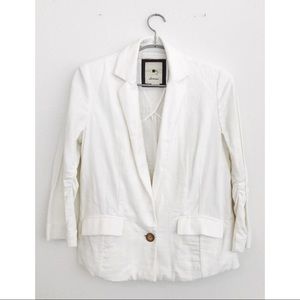 ‼️SOLD‼️Anthropologie relaxed white blazer sweater