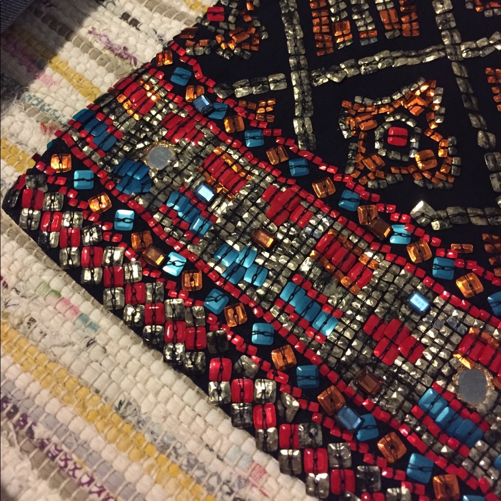 Calypso St. Barth Sequin Elephant Tee Holiday Top - image 3