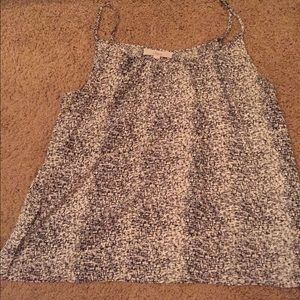 Loft black & white top