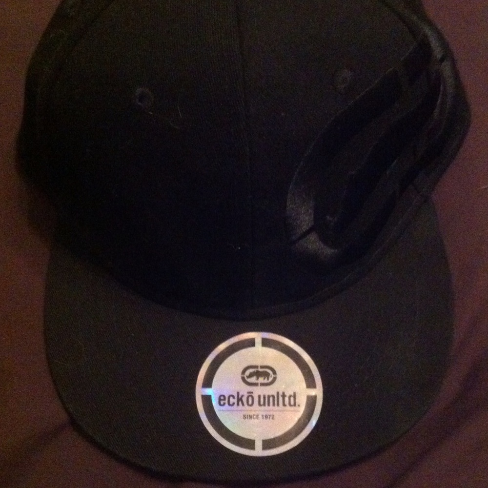 All black Ecko SnapBack Hat