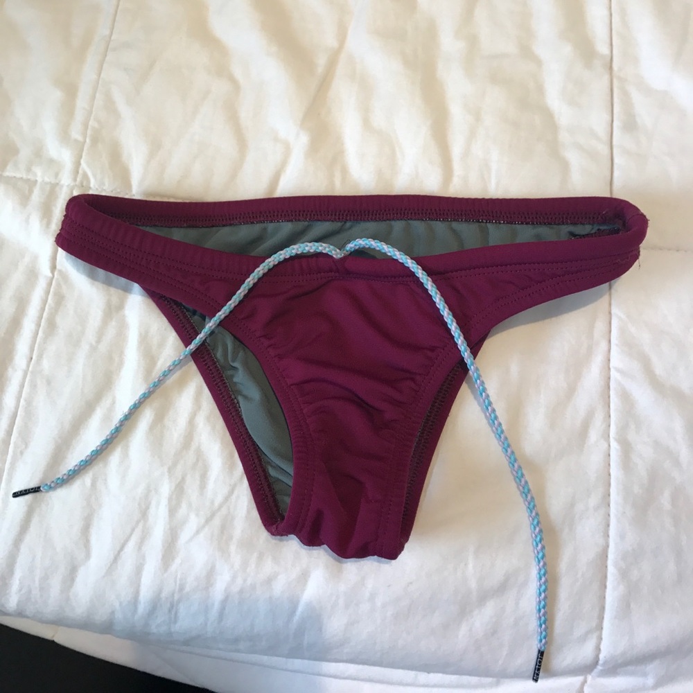 Jolyn maroon Brazilian bottoms