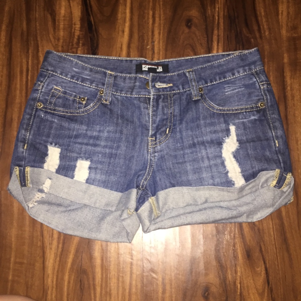 Denim shorts
