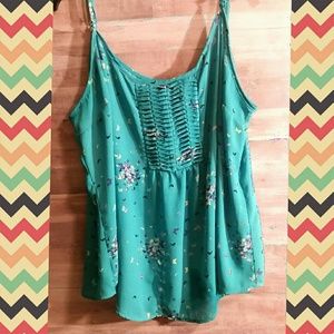 Cami Top, Butterfly Pleated Torrid Size 18/20