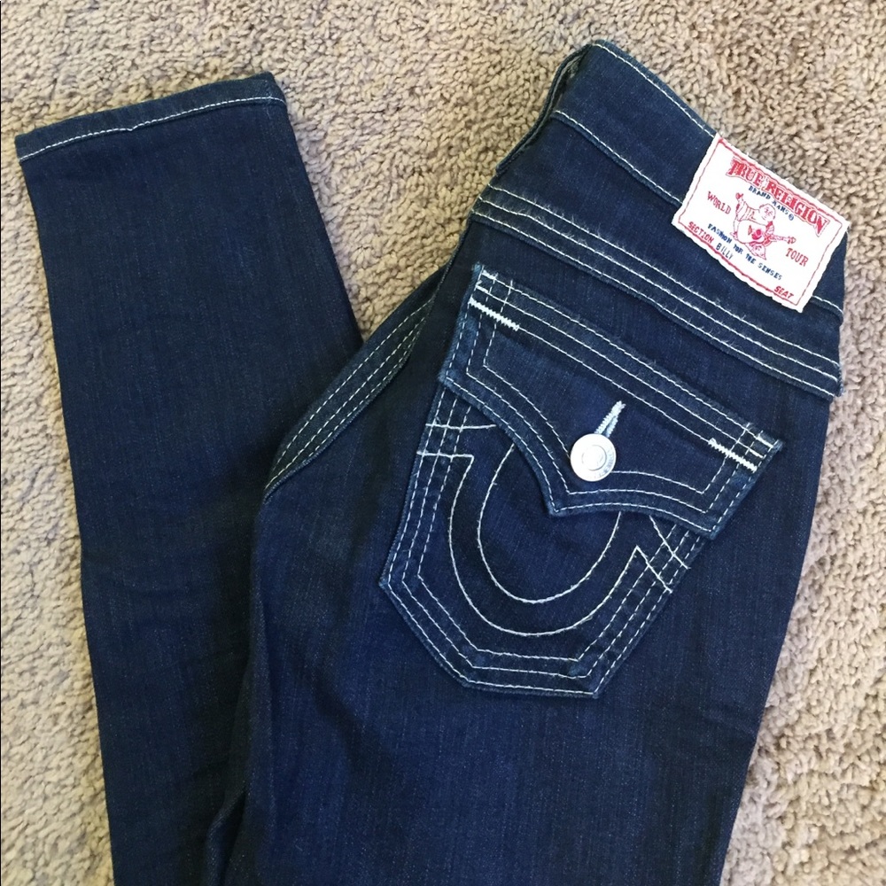 True Religion - Dark Denim Jeans, Size 23