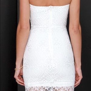 Lulu's Dresses - Lace White Dress Lulu's Dresses - Lace White Dress