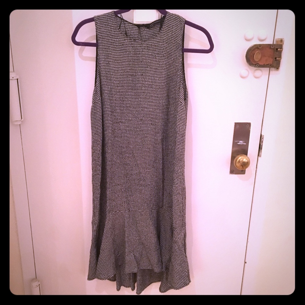Zara houndstooth dress