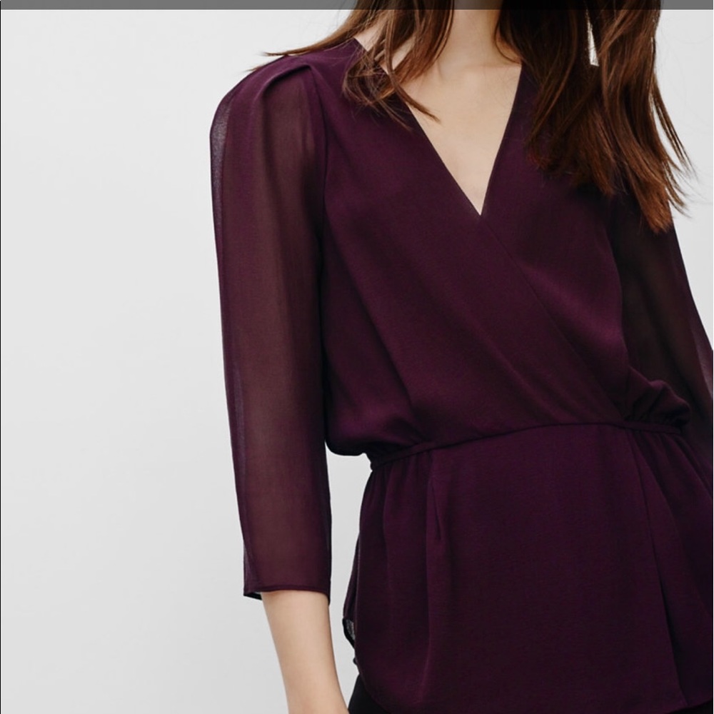 Aritzia "Alexander" blouse by Babaton