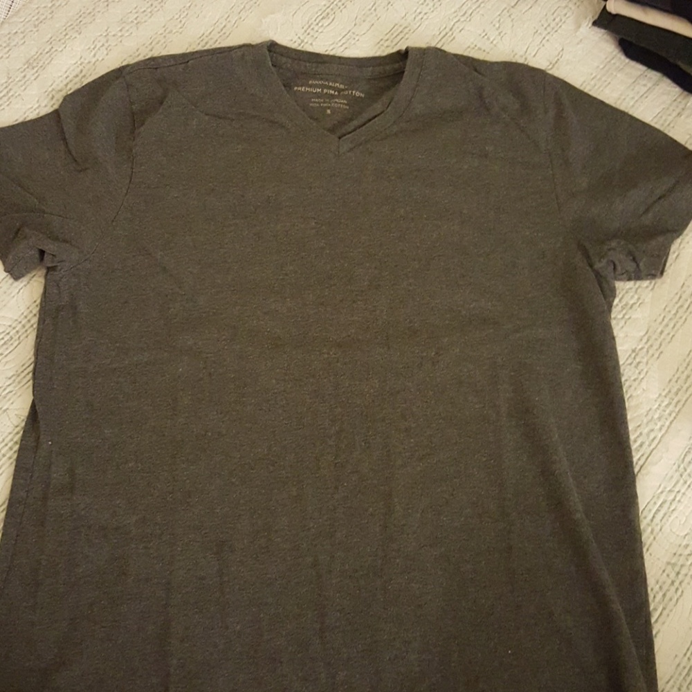 Grey Pima Cotton Tee (S)