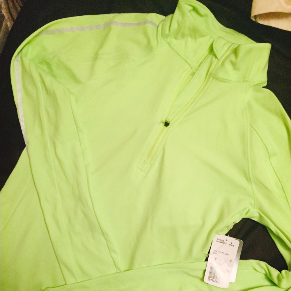 Forever21 Athletic quarter zip Neon