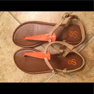 Light Orange Strappy Sandals