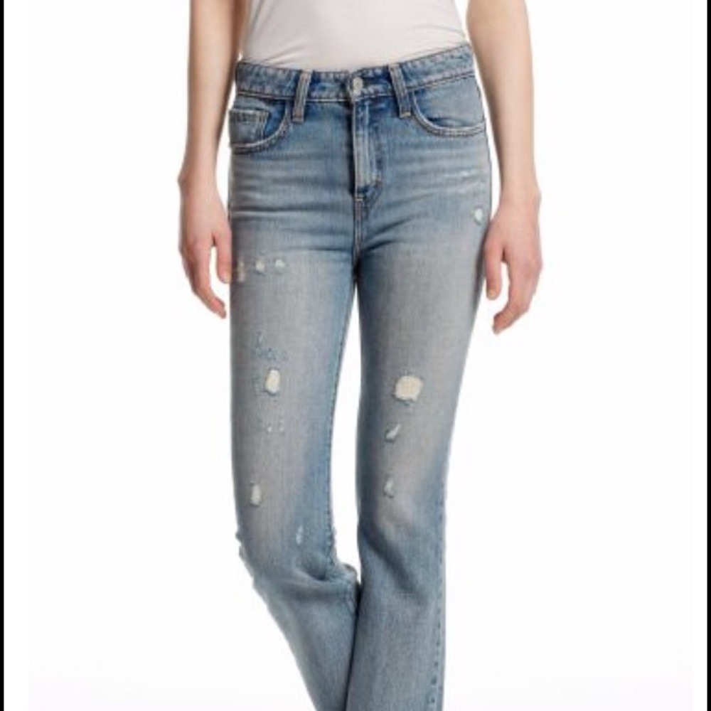 Levi's Mohave Kick Flare Distressed Jean size 28
