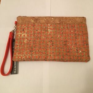 Sondra Roberts Squared Cork Clutch