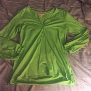 Lilly Pulitzer Elsa style cotton shirt