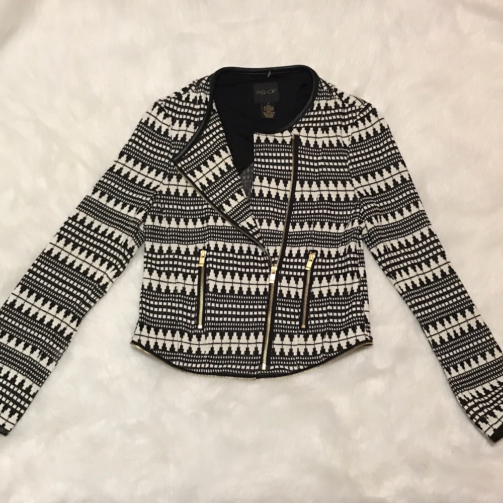 As by DF Beautiful Black & White Jacket Small