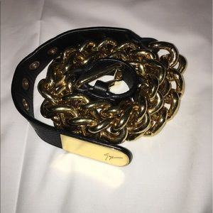 Giuseppe Zanotti Gold Chain Belt