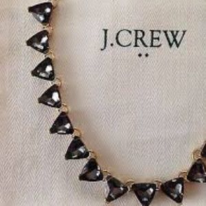 J. Crew Gray Triangle Gem Necklace