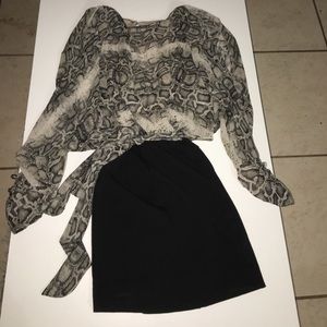 Jessica Simpson snake print dress