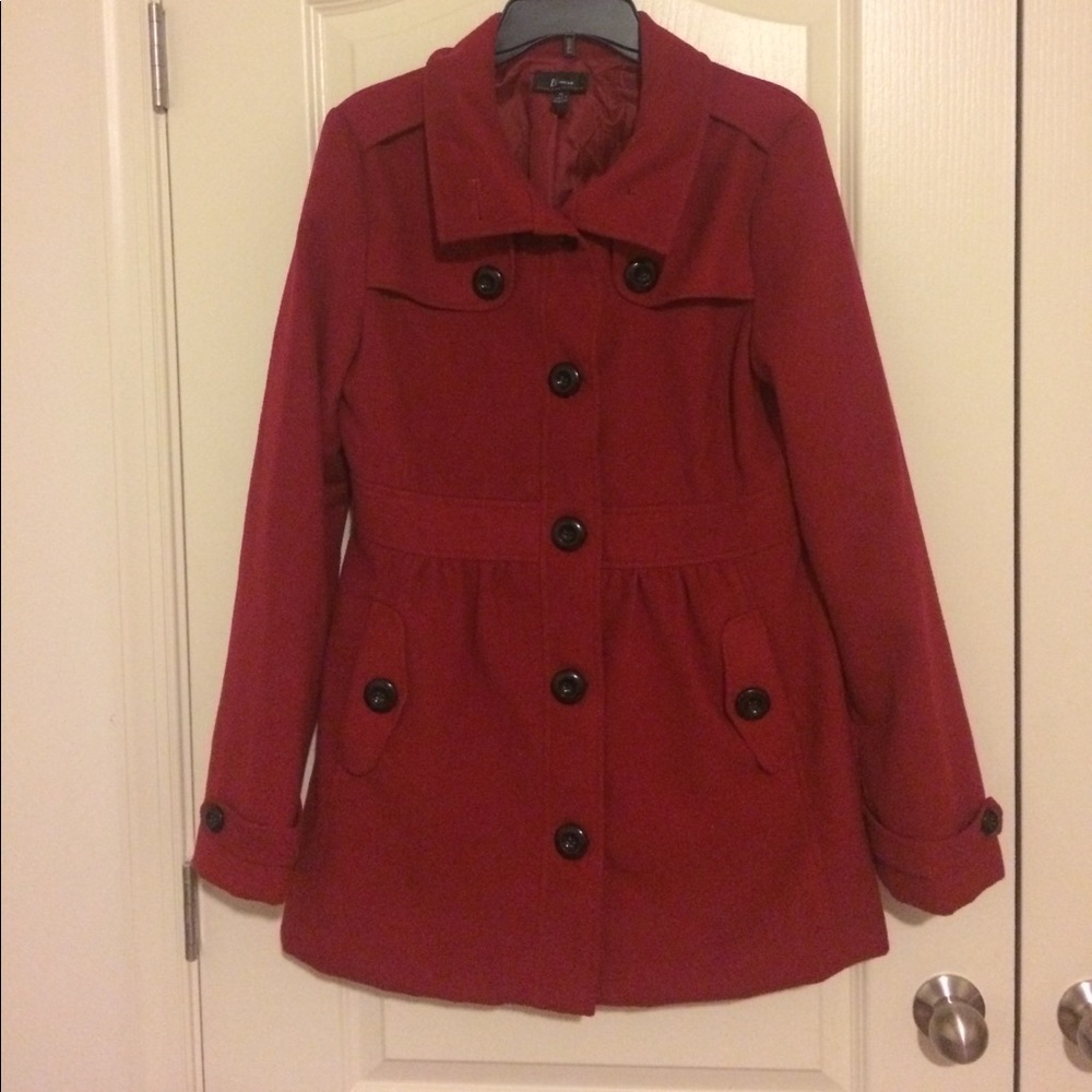 Red peacoat