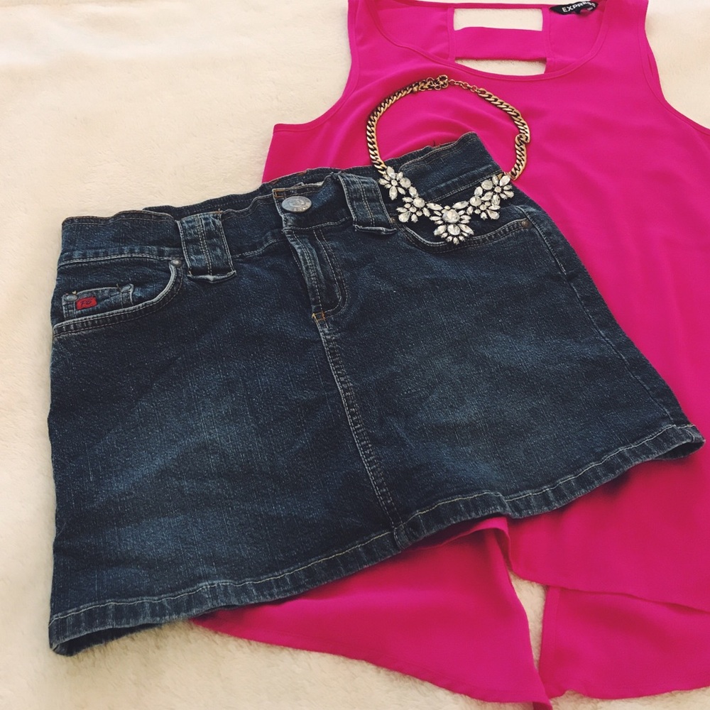 Denim Mini Skirt