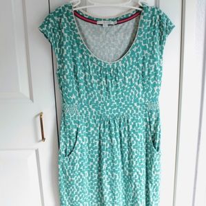 BODEN PETITE Mint Jersey Patterned Dress