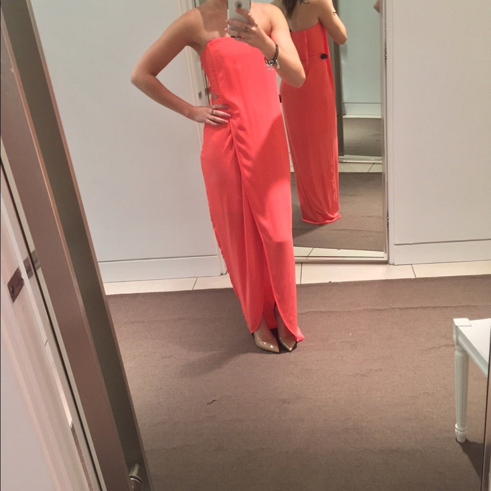 Bcbg MaxAzria Coral Gown size 2