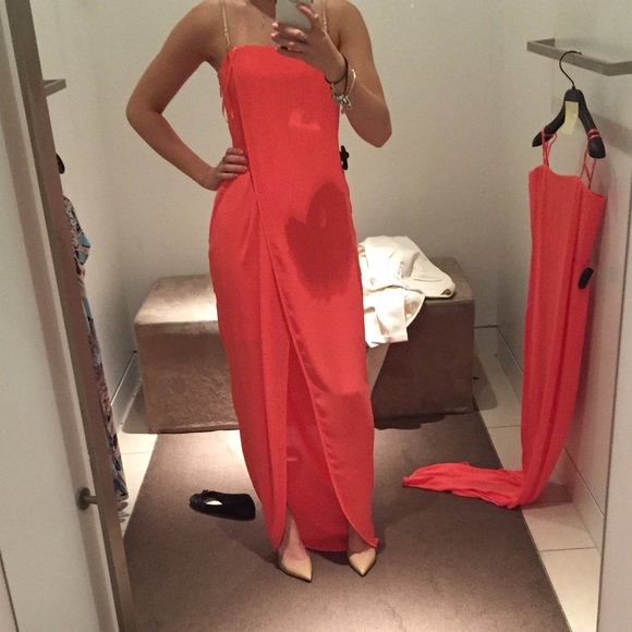 Bcbg MaxAzria Coral Gown size 2 - Picture 3 of 6