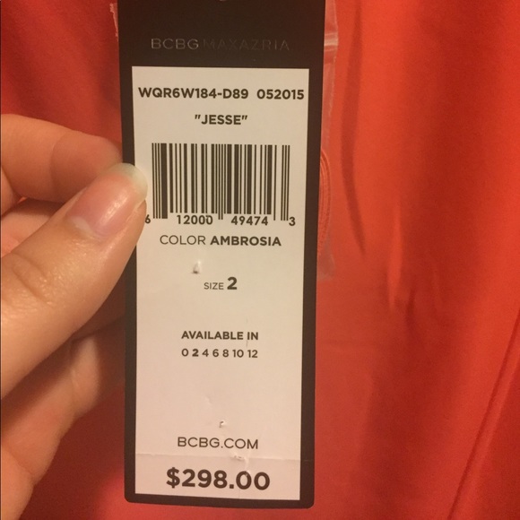 Bcbg MaxAzria Coral Gown size 2 - Picture 4 of 6