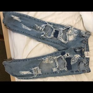 One Teaspoon Trashed Patchwork Freebird Jeans